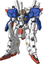  asada-masao commentary earth_federation ex-s_gundam gundam gundam_sentinel highres mecha mecha_focus mobile_suit no_humans robot science_fiction sketch solo v-fin white_background 