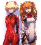  aegis aegis_(cosplay) blonde_hair blue_eyes boyaking brown_hair cosplay costume_switch crossover long_hair multiple_girls neon_genesis_evangelion open_mouth persona persona_3 plugsuit plugsuit(cosplay) plugsuit_(cosplay) short_hair smile soryu_asuka_langley soryu_asuka_langley_(cosplay) souryuu_asuka_langley souryuu_asuka_langley_(cosplay) twintails 