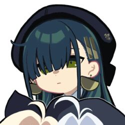  ... 3girls ahoge animated animated_gif antenna_hair astrae_oratio beret black_ribbon blonde_hair cowlick fleur-de-lis green_eyes green_hair hair_intakes hair_ornament hair_over_eyes hair_over_shoulder hair_ribbon hairclip hat keikou_mayoi long_hair looking_at_viewer lowres mitsukoe_runa multiple_girls official_art parallel_hairclips ribbon second-party_source shiranui_ren sidelocks simple_background speech_bubble spoken_ellipsis white_background white_hair 