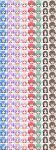  bespectacled blue_hair brown_hair chart expressions faceswap glasses highres hiiragi_kagami hiro_yoshinaka iwasaki_minami izumi_konata kobayakawa_yutaka kusakabe_misao lucky_star glasses no_glasses purple_hair tamura_hiyori yosinaka_hiro 