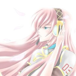  harakuro headphones megurine_luka tagme vocaloid 