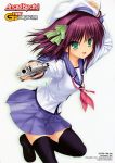  angel_beats! gun na-ga seifuku thigh-highs yurippe 