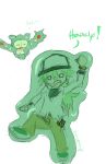  absurdres baseball_cap green_hair hat highres lanculus n_(pokemon) pokemon pokemon_(game) pokemon_black_and_white pokemon_bw reuniclus 