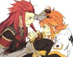  anger_vein angry asch bad_id belt coat fighting fingerless_gloves gloves green_eyes long_hair luke_fon_fabre male mekakika orange_hair pants payot red_hair redhead shoes surcoat tales_of_(series) tales_of_the_abyss 