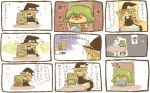  :3 blonde_hair chibi comic green_hair hat kazami_yuuka kirisame_marisa multiple_girls phantasmagoria_of_flower_view rakopepa short_hair tears touhou translation_request witch witch_hat youkai 