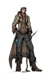  bad_id beard belt blue_eyes boots brown_hair buttons castlevania cross facial_hair gloves hand_in_pocket holy_water julius_belmondo julius_belmont kurkoboltsi long_hair male mustache neckerchief pants ponytail simple_background sketch solo trench_coat whip 