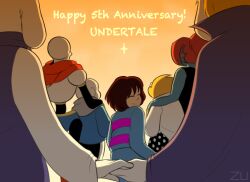  1other 2020 2d 3boys 3girls alphys ambiguous_gender animal_ears anniversary anthro arm_on_another's_shoulder armor artist_name asgore_dreemurr back black_dress black_shorts black_tank_top blonde_hair blue_jacket blue_pants blue_shirt blue_shorts blue_skin body_fur brothers brown_hair cape child coat colored_skin commentary copyright_name digital_media double_horizontal_stripe dress droopy_ears ear_fins english_commentary english_text everyone facing_viewer female fins fish fish_girl floppy_ears frisk_(undertale) from_behind furry furry_female furry_male gloves goat goat_boy goat_ears goat_girl goat_horns gradient_background grey_hood happy_anniversary head_fins height_difference high_ponytail holding_hands hood hood_down hooded_jacket horizontal-striped_clothes human humanoid jacket lizard lizard_girl long_hair long_sleeves male mammal monster monster_boy monster_girl multiple_boys multiple_girls orange_background other_focus pants papyrus_(undertale) pink_stripes ponytail purple_robe red_cape red_gloves red_hair reptile reptile_girl robe sans_(undertale) scalie short_hair shorts siblings single_vertical_stripe skeleton solo_focus standing striped_clothes striped_shirt striped_shorts sunset tank_top text toriel two-tone_shirt undead undertale undyne upper_body utdr_(toby_fox) vertical-striped_clothes vertical-striped_shorts white_armor white_coat white_fur white_sleeves white_stripes yellow_skin yellow_trim zu-is-here 