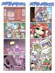  anger_vein cleaning cockroach colonel_aki comic flandre_scarlet flyswatter hazard_suit hong_meiling insect izayoi_sakuya multiple_4koma patchouli_knowledge remilia_scarlet touhou translated 