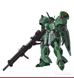 anime_coloring arm_at_side armor armor_skirt beam_rifle commentary_request energy_gun full_body green_armor green_horns gun gundam gyoubu_ippei holding holding_energy_gun holding_gun holding_weapon horns industrial_pipe legs_apart mecha mecha_focus mobile_suit moon_gundam neo_zeon no_humans official_art one-eyed one-eyed_mecha pink_eyes r-jarja radome rifle robot rs-jarja science_fiction shoulder_armor simple_background single_horn sniper_rifle solo standing thrusters vernier_thrusters weapon white_background 