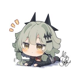 1girl caesar_king_(zenless_zone_zero) chibi long_hair solo zenless_zone_zero