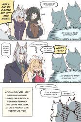 animal_ears cissia_(zenless_zone_zero) faceless family father jane_doe_(zenless_zone_zero) long_hair mother multiple_boys multiple_girls parent_and_child seth_lowell severian_lowell short_hair zenless_zone_zero
