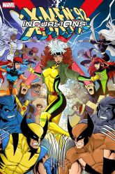  6+boys 6+girls abs artist_name beast_(x-men) belt bishop_(x-men) black_bodysuit black_hair blue_fur blue_hair blue_skin bodysuit brown_hair brown_jacket claws colored_skin comic_cover commentary copyright_name cover cover_page cropped_jacket cyclops_(x-men) dark-skinned_female dark-skinned_male dark_skin demon_tail earrings english_commentary fangs floating_hair gambit_(x-men) gloves green_belt green_jacket highres jacket jean_grey jewelry jubilee_(marvel) kitty_pryde lightning lipstick long_hair long_sleeves looking_at_another lucianovecchio makeup marvel multicolored_hair multiple_boys multiple_girls muscular muscular_male nightcrawler official_art open_clothes open_jacket open_mouth pointy_ears ponytail red_hair red_lips rogue_(x-men) scar scar_on_face short_hair spyke_(x-men) storm_(x-men) superhero_costume tail two-tone_hair white_bodysuit wolverine_(x-men) x-men x-men:_the_animated_series x-men_evolution yellow_bodysuit yellow_gloves 