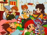  bad_id ball bed blue_eyes book brown_eyes brown_hair child company_connection crossover danball_senki endou_kanon endou_mamoru figure hat hershel_layton inazuma_eleven inazuma_eleven_(series) inazuma_eleven_go jacket level-5 luke_triton lying male matsukaze_tenma mecha ni_no_kuni oliver_(ni_no_kuni) professor_layton raimon reading short_hair sitting soccer_ball uppi yamano_ban 