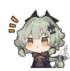 1girl caesar_king_(zenless_zone_zero) chibi long_hair smile solo zenless_zone_zero