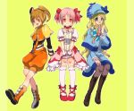  :d bad_id blonde_hair blue_eyes boots bow brown_hair bubble_skirt character_request choker cordelia_glauca crossover dress flower frills gloves grey_legwear hair_ribbon happy hat jewelry kaname_madoka kneehighs long_hair magical_girl mahou_shoujo_madoka_magica mary_janes mayo_(pixiv280176) multiple_girls open_mouth orange_eyes pantyhose payot pink_eyes pink_hair ponytail puffy_sleeves ribbon sangoku_musou shawl shoes short_hair short_twintails shorts sitting smile tantei_opera_milky_holmes twintails white_gloves white_legwear xiao_qiao 