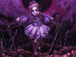  dress flower goth-loli gothic_lolita komeiji_satori petals purple skyspace sword touhou weapon 