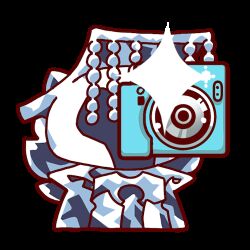  1other animated animated_gif bottled_stardust camera chibi chibi_only faceless fengguan fuli_(honkai:_star_rail) guan_hat honkai:_star_rail honkai_(series) lowres non-web_source taking_picture 