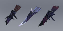  alt_text arrow_(projectile) commentary concept_art dongho_kang dota_(series) dota_2 english_commentary gradient_background grey_background highres no_humans official_art quiver simple_background sketch variations weapon_focus 