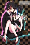  couple dual_persona female male multicolor_hair rook_(utau) utau yokune_ruko 