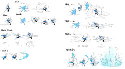  1girl ahoge armor attack black_pants blue_cape braid braided_ponytail cape commentary concept_art cuirass dashing dongho_kang english_commentary english_text full_body greatsword hair_tie halcyon_zero highres holding holding_sword holding_weapon jumping leg_armor long_hair low-tied_long_hair official_art pants pauldrons running selene_(halcyon_zero) shoulder_armor silhouette simple_background single_leg_armor sketch star_(symbol) sword weapon white_background 
