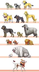  1other 3girls 6+boys absurdres animalization bandana bandana_around_neck blue_bandana bow celes_chere claws closed_eyes closed_mouth collar cyan_garamonde dog edgar_roni_figaro emlan english_commentary facing_another fangs final_fantasy final_fantasy_vi gau_(ff6) gogo_(ff6) highres kefka_palazzo locke_cole looking_at_viewer mog_(ff6) multiple_boys multiple_girls open_mouth pawpads relm_arrowny sabin_rene_figaro setzer_gabbiani shadow_(ff6) smile strago_magus tail tail_bow tail_ornament terra_branford umaro 