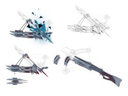  blood blood_on_weapon commentary concept_art crossbow dongho_kang dota_(series) dota_2 english_commentary highres no_humans official_art simple_background sketch variations weapon weapon_focus white_background 