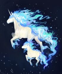  alternate_color blue_fire evolutionary_line fiery_hair fiery_tail fire highres horns horse imazartz no_humans pokemon pokemon_(creature) pokemon_focus ponyta rapidash shiny_pokemon single_horn tail unicorn 
