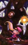  barrel blonde_hair cave crystal dixie_kong donkey_kong donkey_kong_(series) donkey_kong_country_2 grey_eyes hat lantern nintendo no_humans ponytail rareware 