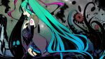  aqua_eyes aqua_hair cthulhu cthulhu_mythos detached_sleeves dissolving_clothes gears hatsune_miku headphones headset long_hair lovecraft maxgonta open_mouth skirt solo tentacle tentacles thigh-highs thighhighs twintails very_long_hair vocaloid zettai_ryouiki 