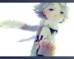  fubuki_shirou hakuren hand_holding holding_hands inazuma_eleven inazuma_eleven_(series) scarf short_hair wato_samirika white_hair 