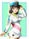  hat military military_uniform shirakawa_etsuko smile tokusatsu uchuu_tetsujin_kyoudain uniform 
