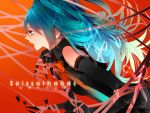  aqua_eyes aqua_hair claws elbow_gloves gloves hatsune_miku kanamura_ren long_hair open_mouth scissor_hands_(vocaloid) scissorhands_(vocaloid) scissors solo vocaloid 