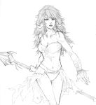  league_of_legends monochrome nidalee tagme traditional_media 