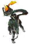  chain chains helmet imp link link_(wolf) midna nintendo penta5 pointy_ears red_eyes smile the_legend_of_zelda twilight_princess wolf 
