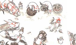  animal bakugami ball bird boar bull bunny capcom cat dog dragon everyone fish gekigami gourd hanagami horns horse itegami kabegami kasugami kazegami moegami monkey nuregami okami ookami_(game) ox phoenix pig pipe rabbit rat sheep smoking snake sword tachigami tiger tori_k weapon wolf yomigami yumigami 