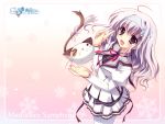  blush cat izumi_tsubasu long_hair mashiroiro_symphony violet_eyes 