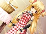  apron elbow_gloves flat_chest gothic karen loli long_hair skirt triptych twintails 