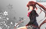   blush long_hair seifuku skirt uniform wallpaper  