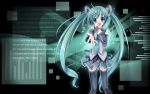  blush caidychen hatsune_miku ruchie thigh-highs vocaloid 