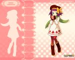    blush capcom rockman misora pantyhose short_hair skirt wallpaper   