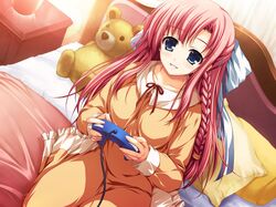  akatsuki_no_goei game_cg nikaidou_aya pajama tomose_shunsaku 