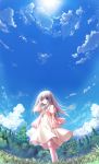  chikotam cloud dress eden eden*_they_were_only_two_on_the_planet highres long_hair nature sion sion_(eden) sky solo tree 