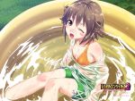  bra enomoto_aya highres lingerie underwear wading_pool wallpaper wet_clothes wink wrestle_angels wrestle_angels_survivor_2 yasuyuki 