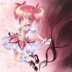  gloves highres kaname_madoka magical_girl mahou_shoujo_madoka_magica pink_eyes pink_hair seidou_(tukinomiyako) short_hair twintails 