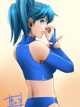  blue_eyes blue_hair mots original pigtail ponytail short_twintails solo twintails 