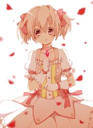  gloves kaname_madoka magical_girl mahou_shoujo_madoka_magica pink_eyes pink_hair short_hair tenhana 