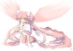  alternate_costume alternate_hairstyle bad_id bow goddess_madoka hair_bow kaname_madoka long_hair magical_girl magma_chipmunk magma_squirrel mahou_shoujo_madoka_magica pink_hair smile solo spoilers twintails ultimate_madoka very_long_hair wings yellow_eyes 