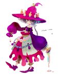  braid hair_bow hat highres iwamoto_james long_hair original solo witch witch_hat 