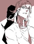  barnaby_brooks_jr glasses jacket male miwa_shirou miwa_shirow monochrome short_hair sketch solo tiger_&amp;_bunny 