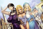  cattleya, cattleya_(queen's_blade) cleavage eiwa huge_breasts glasses melpha melpha, nanael queen&#039;s_blade, queen's_blade reina reina, 